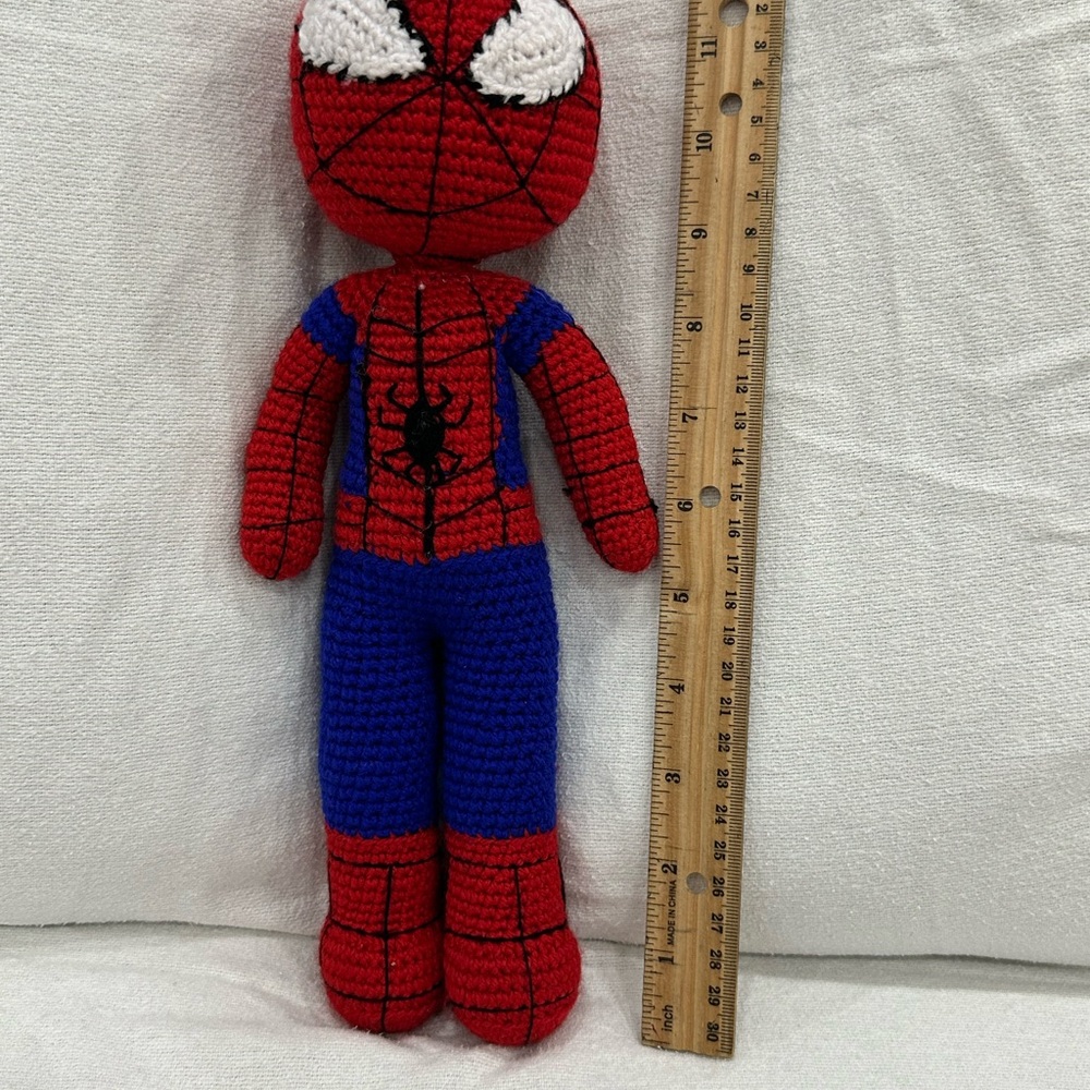 Handmade Spiderman Superhero Crochet Doll
